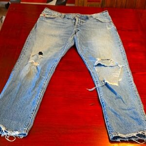 Levis 501 Distresed Jeans Size 25